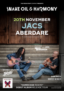 Snake Oil & Harmony - Jacs Aberdare Tour 2020