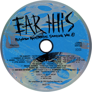 Ear This Polygram Promo CD Dan Reed Network